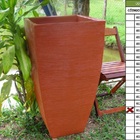 Vaso Planta 90x45 Moderno Trapézio Polietileno - Terracota 016