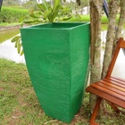 Vaso Planta 90x45 Moderno Trapézio Polietileno - Verde Bandei