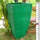 Vaso Planta 90x45 Moderno Trapézio Polietileno - Verde Bandei
