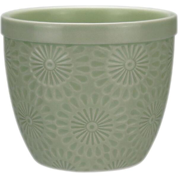 Vaso Planta Cachepô Home&co Cerâmica 9x10x10cm Verde Decorati