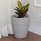 Vaso Planta Decorativo Jardim Polietileno Coluna Diamante 25x
