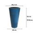 Vaso Planta Decorativo Polietileno Grande Luxo Flores 55x28,5