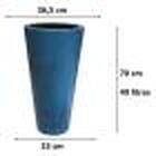 Vaso Planta Decorativo Polietileno Grande Luxo Flores 70x36 C