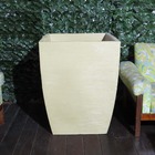 Vaso Planta Grande 80x60 Moderno Trapézio Polietileno - Areia