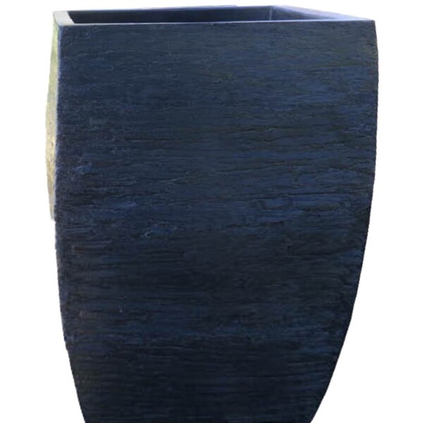 Vaso Planta Grande 80x60 Moderno Trapézio Polietileno - Preto