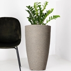 Vaso Planta Medio Polietileno Tradicional Grafiato Resistente