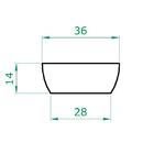 Vaso Planta Orquidea Suculentas 35x15 Bacia Cuia Polietileno