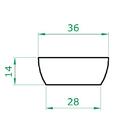 Vaso Planta Orquidea Suculentas 35x15 Bacia Cuia Polietileno
