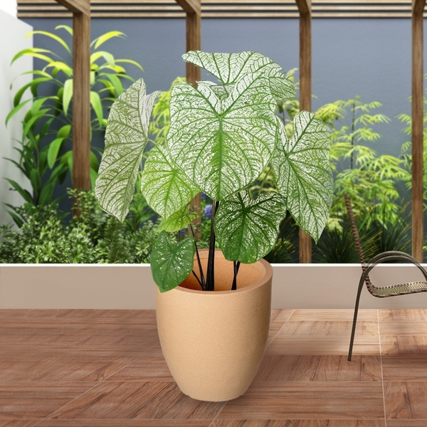 Vaso Planta Redondo Grande Polietileno Tradicional Grafiato R