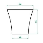 Vaso Plantar Plantas Frutíferas Taça 70x80 - Areia 001