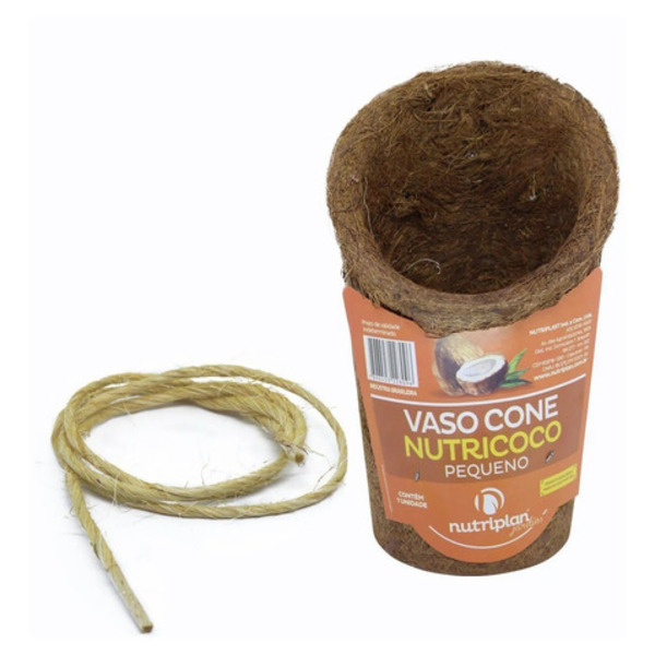 Vaso Plantas Cone Fibra De Coco Nutricoco P Nutriplan