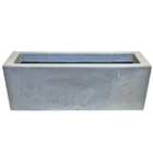 Vaso Plantas Jardineira Cachepot 80x25cm Polietileno Cinza