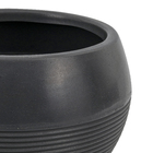 Vaso Plastico Arruda Cinza 24x34cm Naterial