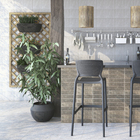 Vaso Plastico Arruda Cinza 24x34cm Naterial