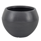 Vaso Plastico Arruda Cinza 28x37cm Naterial