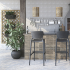 Vaso Plastico Arruda Cinza 28x37cm Naterial