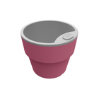 Vaso Plástico Autoirrigável Marsala  12,5x10cm OU