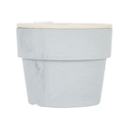 Vaso Plástico Autoirrigável Pequeno Concreto