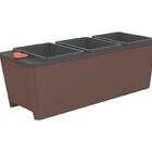 Vaso Plastico Autoirrigavel Triplo Cor Cafe Tramontina