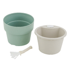 Vaso Plástico Autoirrigável Verde Menta 12,5x10,2cm OU