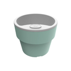 Vaso Plástico Autoirrigável Verde Menta  15x13cm  OU