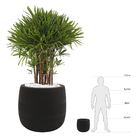 Vaso Plastico Bollati Rusty 39x40cm Naterial