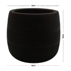 Vaso Plastico Bollati Rusty 39x40cm Naterial