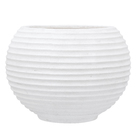 Vaso Plástico Bromélia Branco Grande