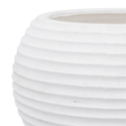 Vaso Plástico Bromélia Branco Grande