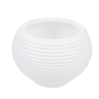 Vaso Plástico Bromélia Branco Médio