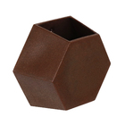 Vaso Plástico Colmeia Rusty Médio