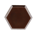 Vaso Plástico Colmeia Rusty Médio