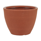 Vaso Plástico Cone Baixo 28 Terracota 22x28cm Vasap