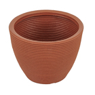 Vaso Plástico Cone Baixo 28 Terracota 22x28cm Vasap