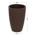 Vaso Plástico Cone Moderno Café  55x38cm Japi