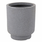 Vaso Plastico Cumbuca Cinza Granito 31x27cm Vasap