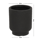 Vaso Plastico Cumbuca Preto 31x27cm Vasap