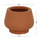 Vaso Plastico Cumbuca Terracota 25x30cm Vasap