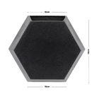 Vaso Plastico de Parede Colmeia Antique Preto 30x30cm Naterial