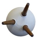 Vaso Plástico Decore Cinza 39x33cm Japi