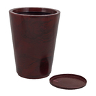 Vaso Plástico Genebra Vermelho Marmorato 57x38cm Floridis