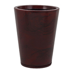 Vaso Plástico Genebra Vermelho Marmorato 57x38cm Floridis