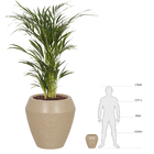 Vaso Plastico Iguatemi Granito Areia 37x26cm Naterial