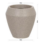 Vaso Plastico Iguatemi Granito Pedra 37x26cm Naterial