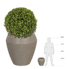 Vaso Plastico Iguatemi Granito Pedra 43x31cm Naterial