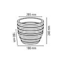 Vaso Plastico Inca 24 Cm Areia Tramontina