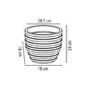 Vaso Plastico Inca 24 Cm Cimento Tramontina