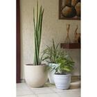 Vaso Plastico Laos 45 Cm Bege