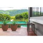 Vaso Plastico Laos 45 Cm Concreto