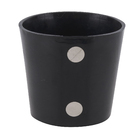 Vaso Plástico Magnético Preto 6x6cm SJ do Brasil